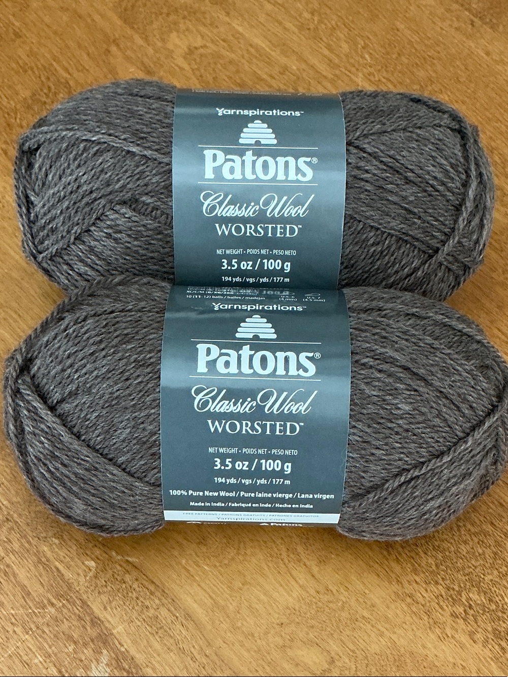 Patons Classic Wool Worsted Yarn - Heath Heather (Brown)